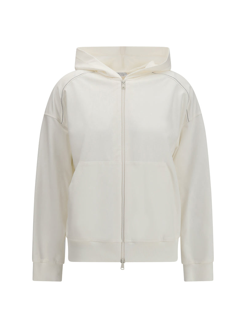 Brunello Cucinelli Brunello Cucinelli Cotton Hoodie Naturale - World Class Fashion