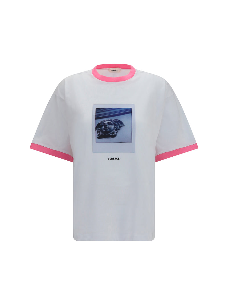 Versace Versace Cotton Jersey T-shirt White + Guava - World Class Fashion