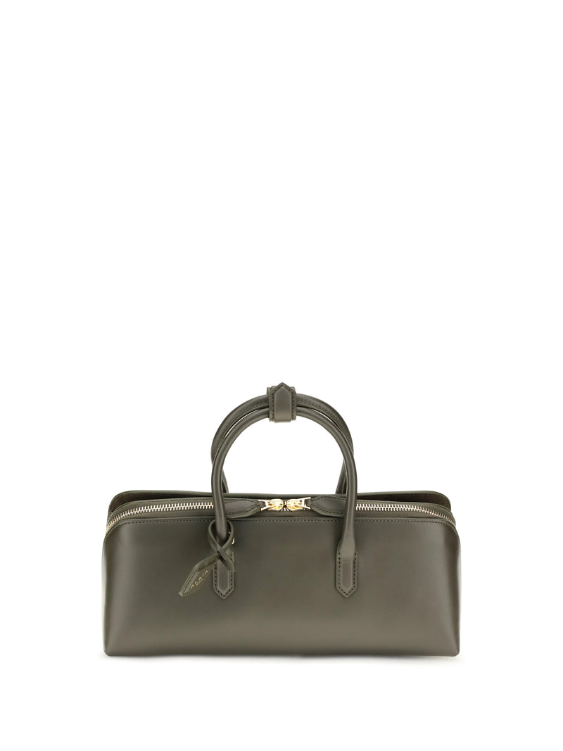 Alaia Alaïa Small Delta Nubuck Handbag Vert Camouflage - World Class Fashion
