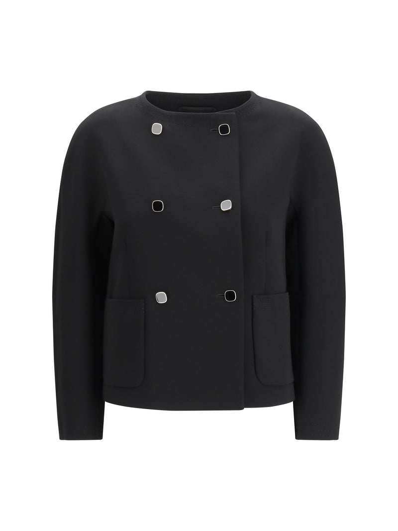 Max Mara Studio Max Mara Studio Boxy Cady Jacket Nero - World Class Fashion