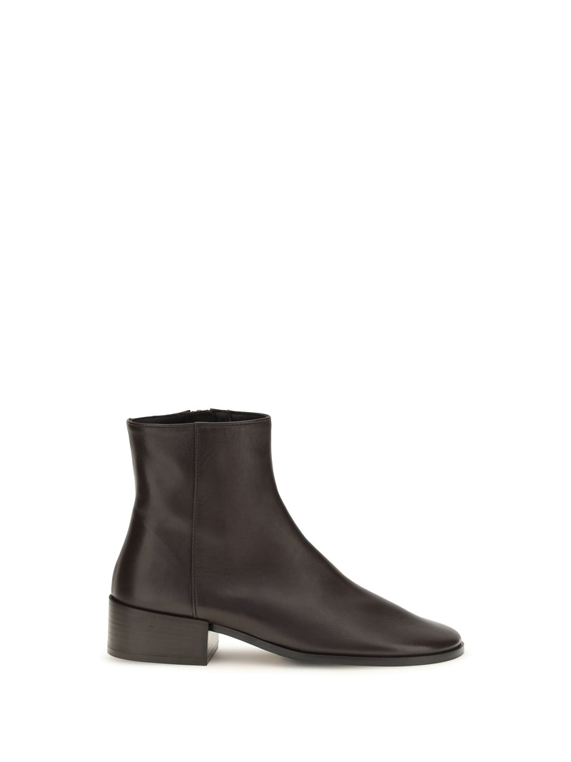 Dear Frances Dear Frances River Leather Ankle Boots Espresso - World Class Fashion