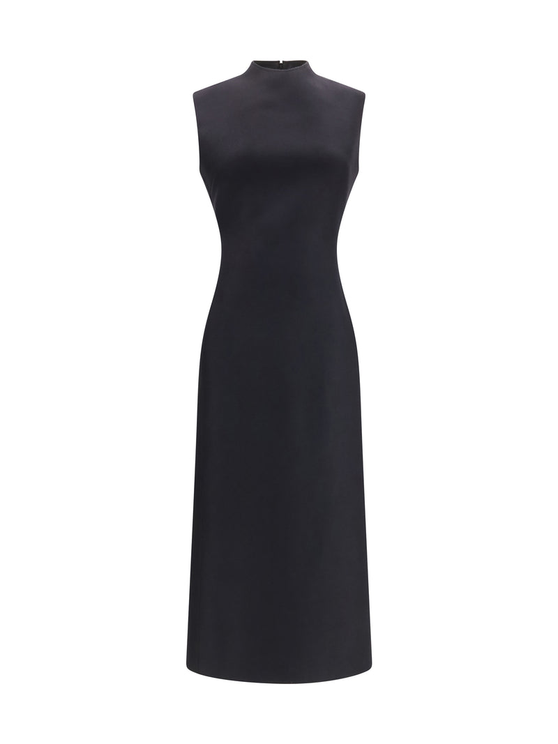 Margiela Margiela Sleeveless Virgin Wool Midi Dress Black - World Class Fashion