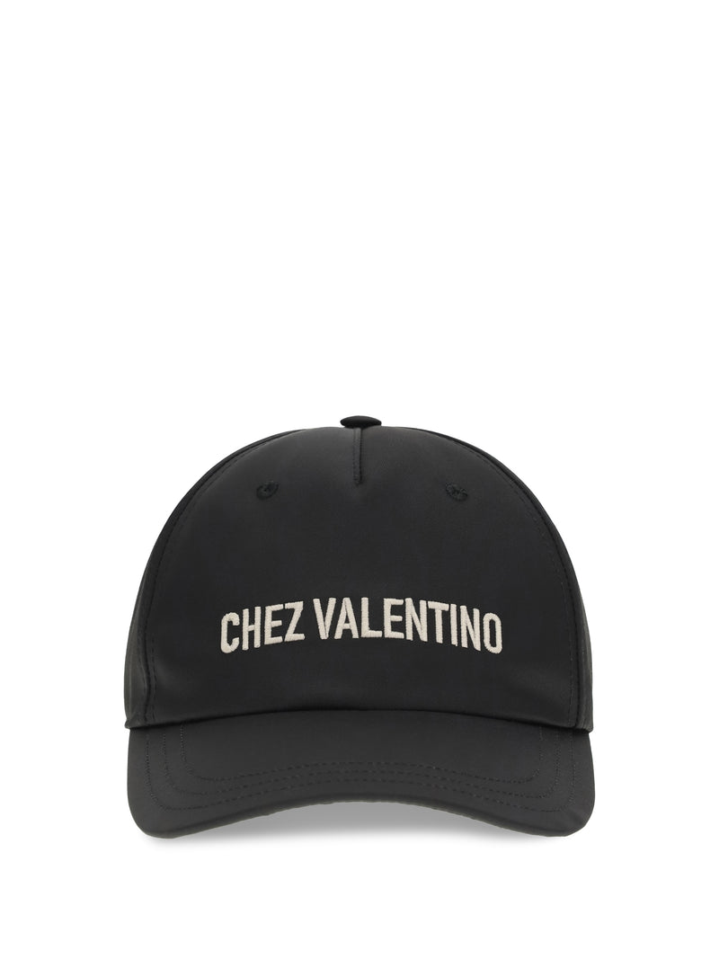 Valentino Garavani Valentino Garavani Chez Valentino Baseball Hat Black - World Class Fashion