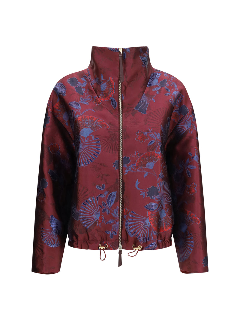 Giorgio Armani Giorgio Armani Silk-blend Jacquard Jacket Sassafras - World Class Fashion