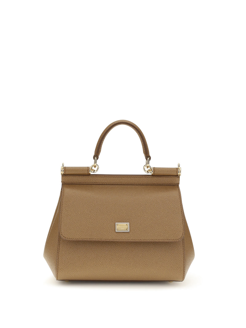 Dolce & Gabbana Dolce & Gabbana Leather Handbag Caramello - World Class Fashion