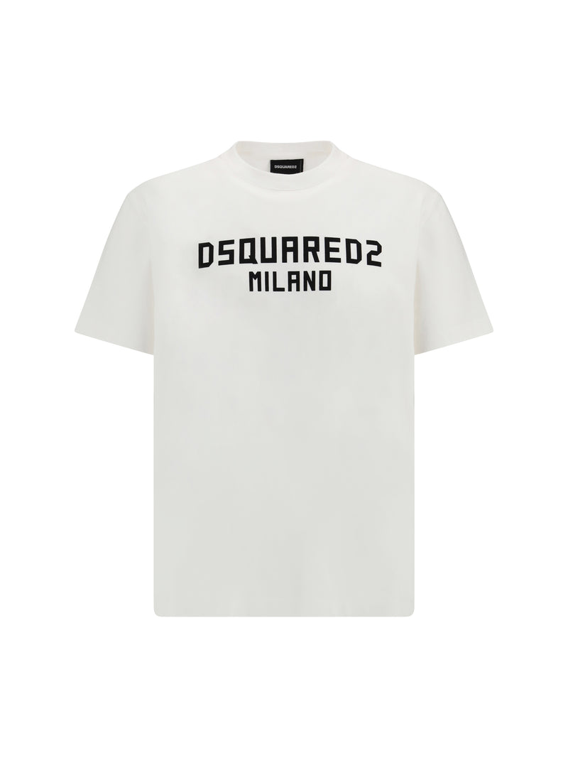 Dsquared2 Camiseta Dsquared2 con logo Milano blanca - World Class Fashion