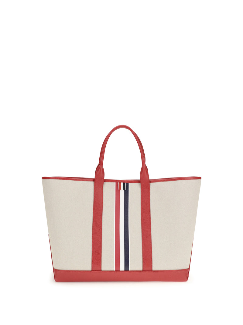 Thom Browne Thom Browne Canvas Tote Bag Red - World Class Fashion