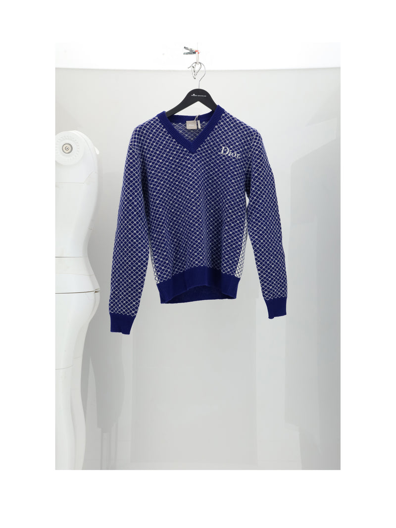 Dior Homme Dior Homme Wool T-Shirt Blue Men - World Class Fashion