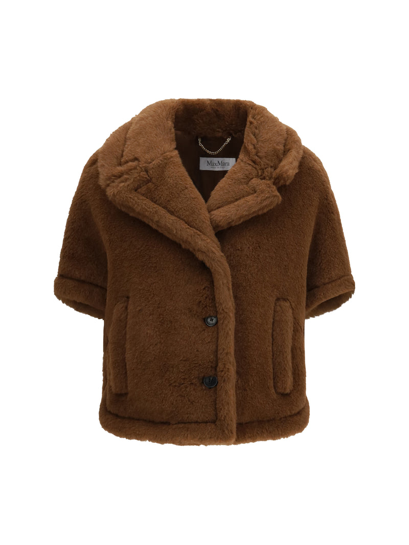 Max Mara Max Mara Corvino4 Chaqueta Capa Oro Verde Marrón - World Class Fashion