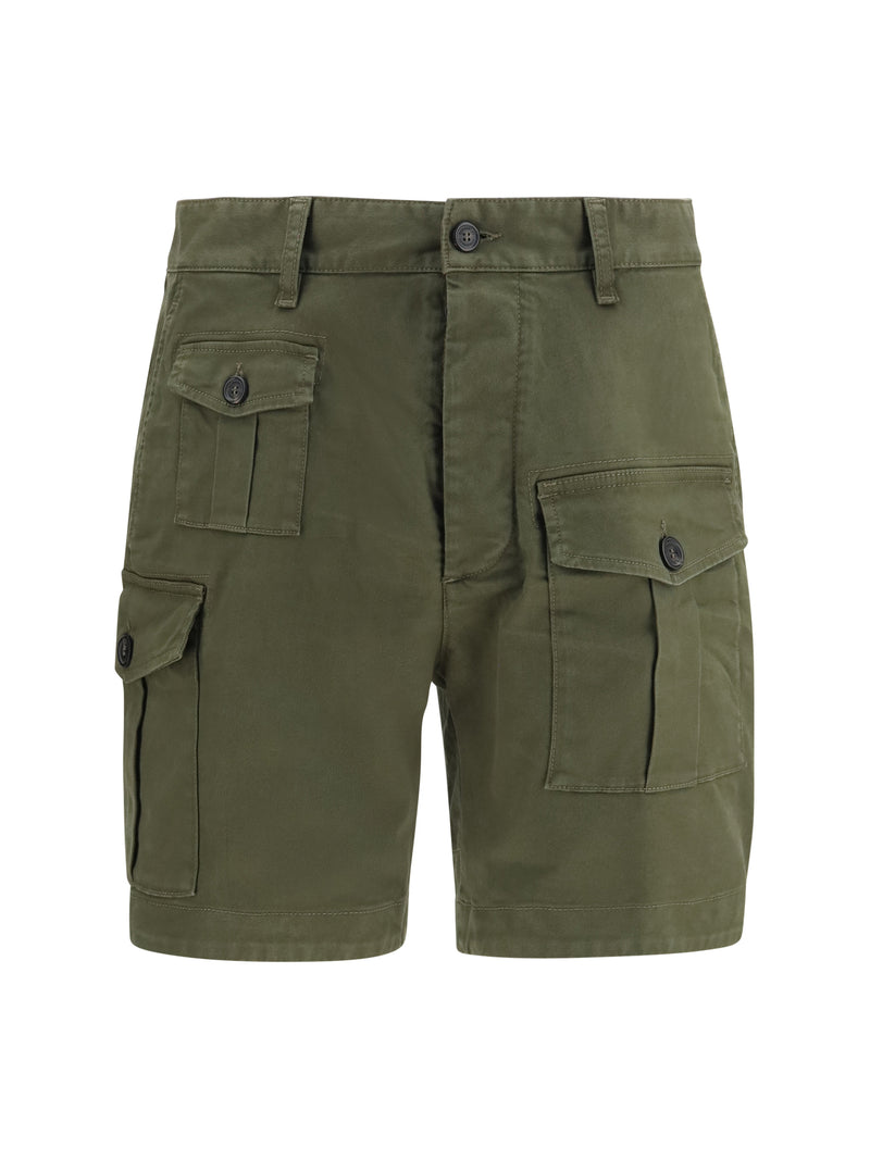 Dsquared2 Dsquared2 Sexy Cargo Shorts Light Green Men - World Class Fashion