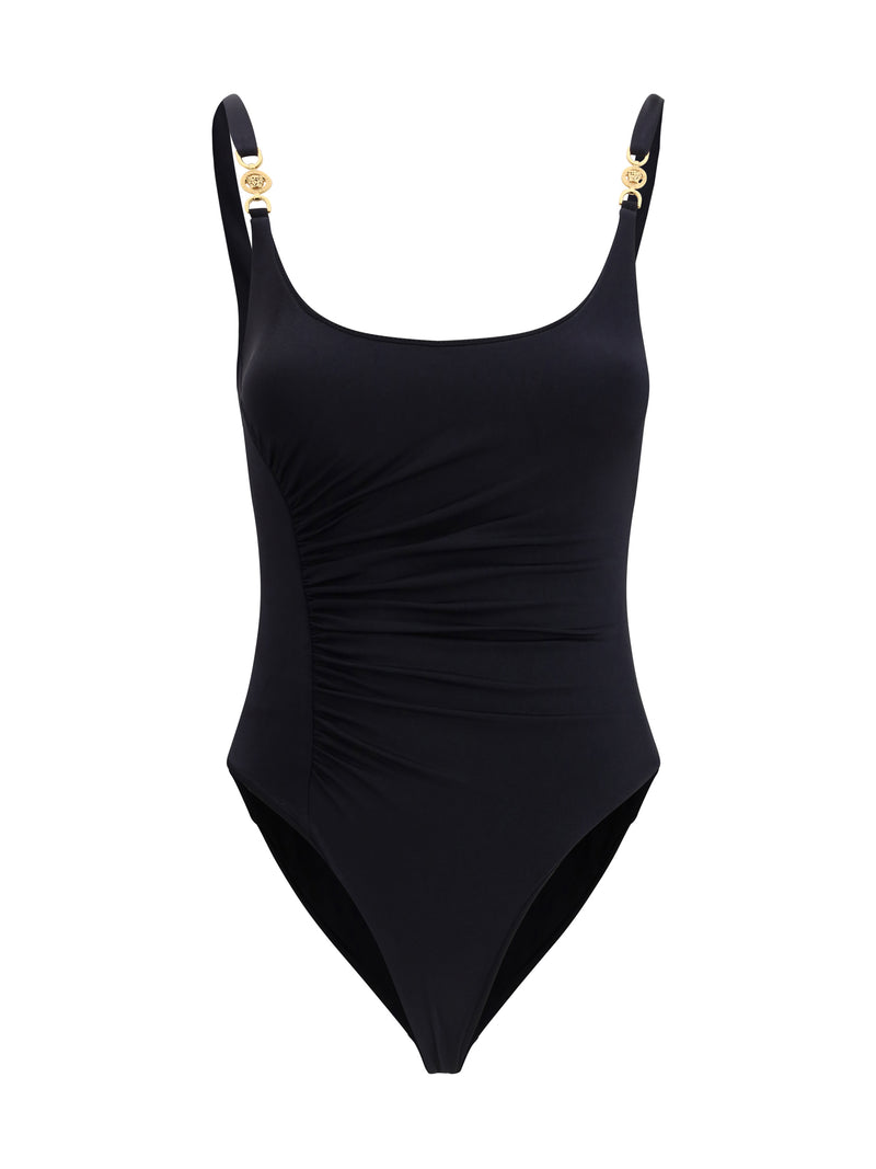 Versace Bañador fruncido Versace Medusa '95 negro - World Class Fashion