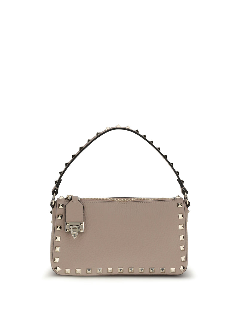 Valentino Garavani Valentino Garavani Small Rockstud Shoulder Bag Poudre - World Class Fashion