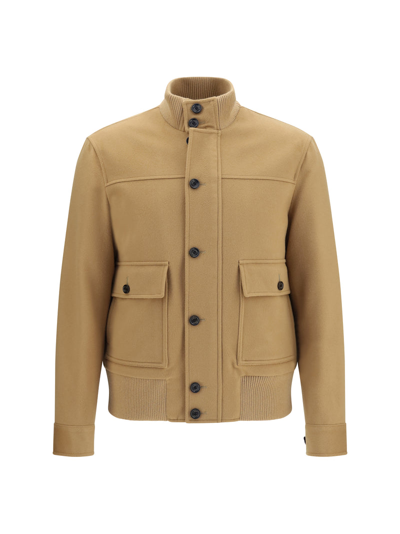 Lardini Lardini Buttoned Jacket with Ribbed Trims Blue Men - World Class Fashion