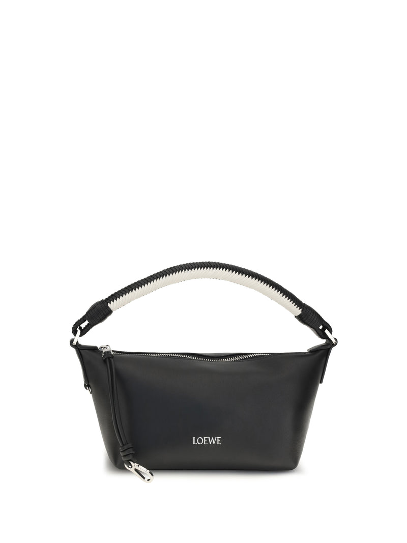 Loewe Loewe Cala Mini Lambskin Handbag Black/Soft White - World Class Fashion