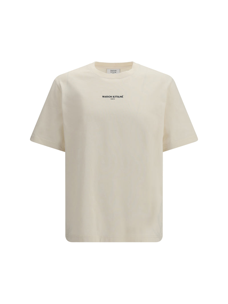 Maison Kitsuné Maison Kitsuné Cotton T-shirt Noble Beige Men - World Class Fashion