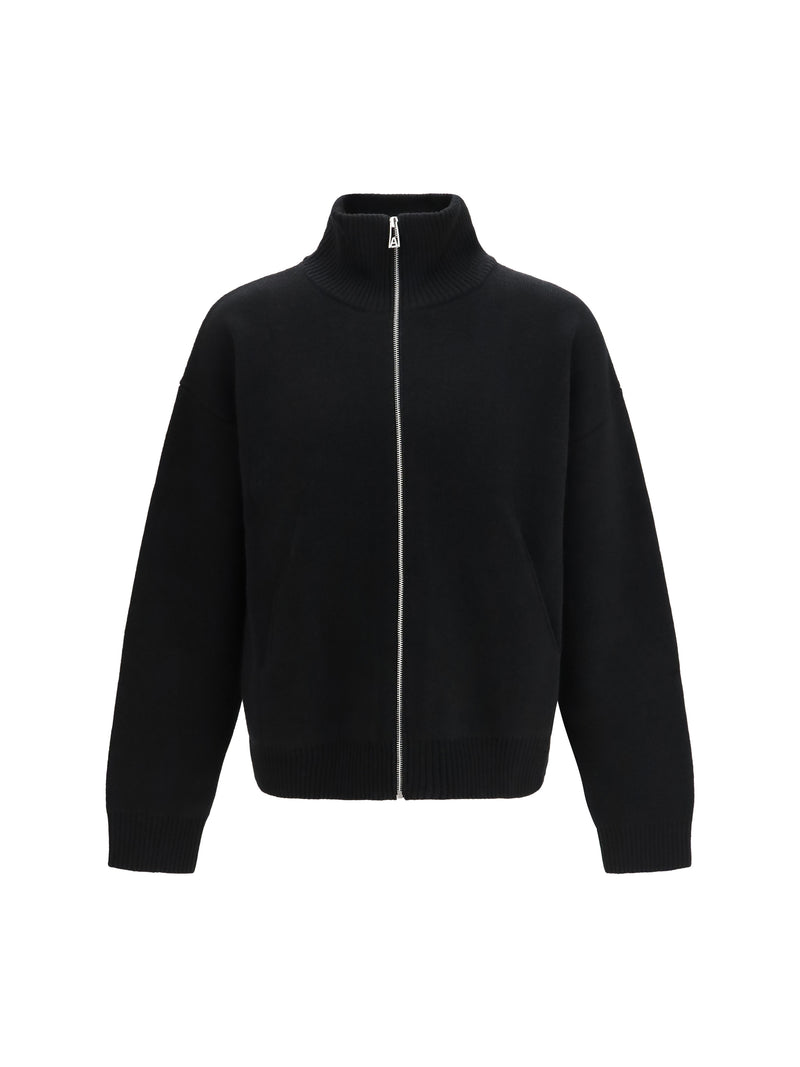 Axel Arigato Axel Arigato Core Wool Zip-up Sweater Black - World Class Fashion