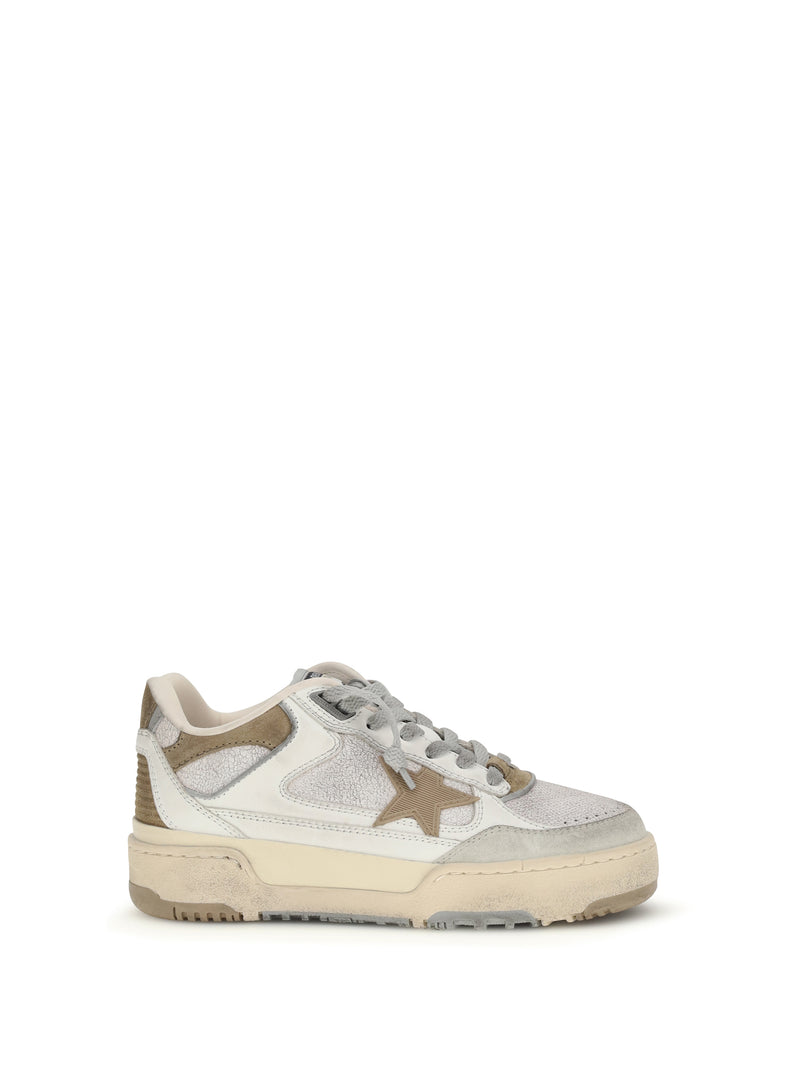 Golden Goose Golden Goose Forty2 Sneakers White/Beige/Tobacco - World Class Fashion