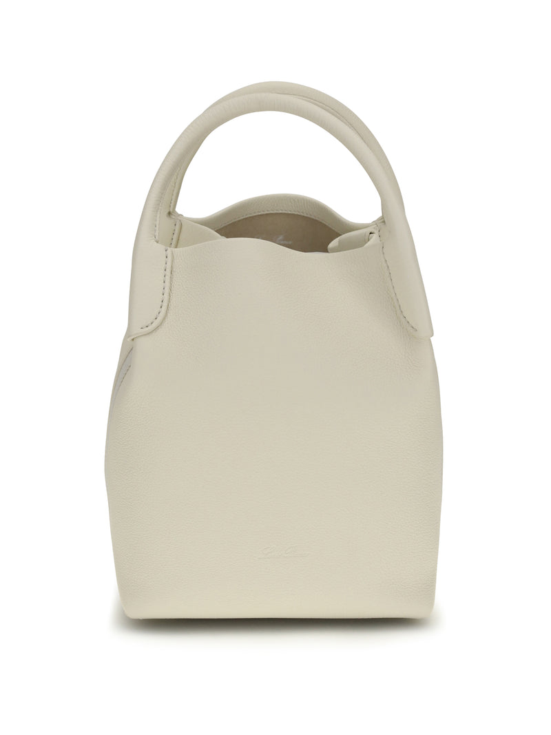 Loro Piana Loro Piana Small Bale Bucket Bag Whisper White - World Class Fashion