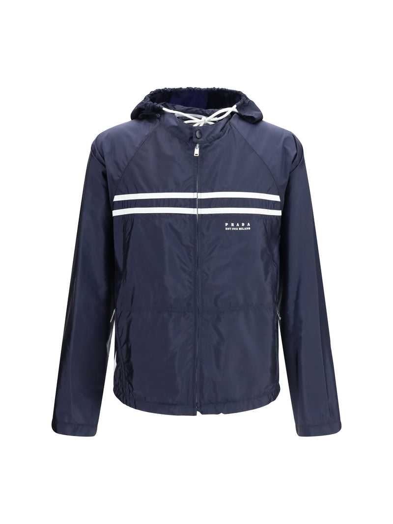 Prada Prada Oversize Re-Nylon Jacket Blue Men - World Class Fashion
