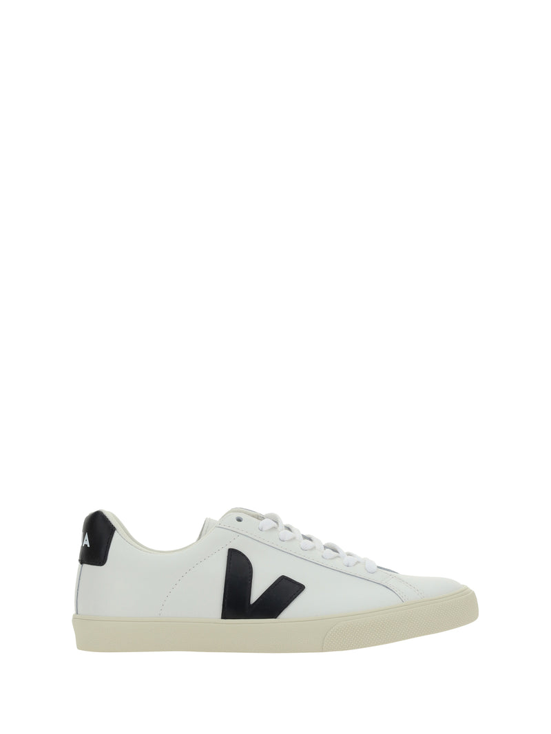 Veja Veja Esplar Leather Sneakers Extra White/Black - World Class Fashion
