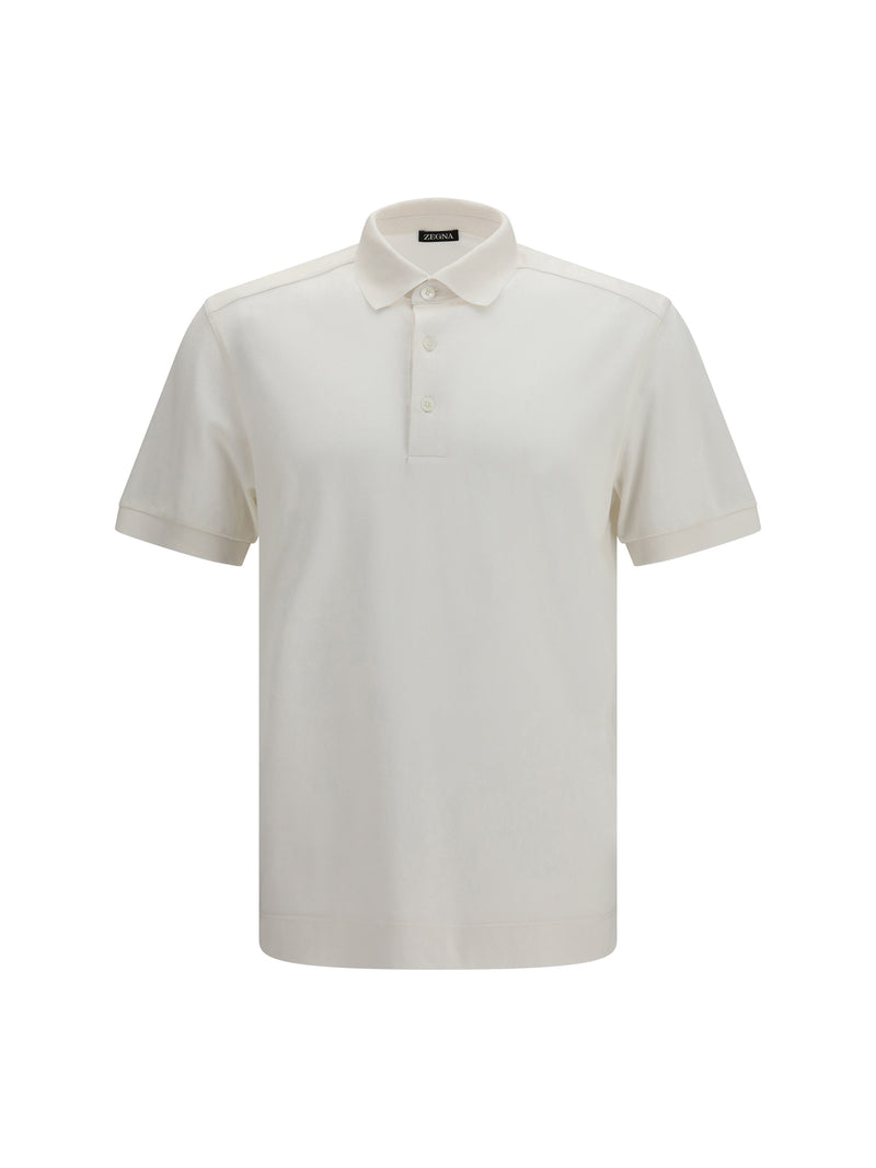 Zegna Zegna Cotton and Silk Piqué Polo 001 - World Class Fashion