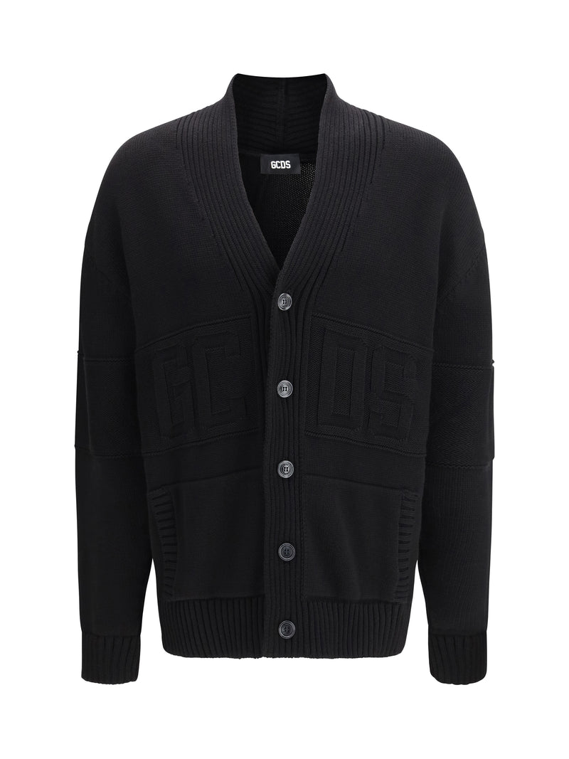 Gcds Gcds Compact Knit Cardigan Black Men - World Class Fashion