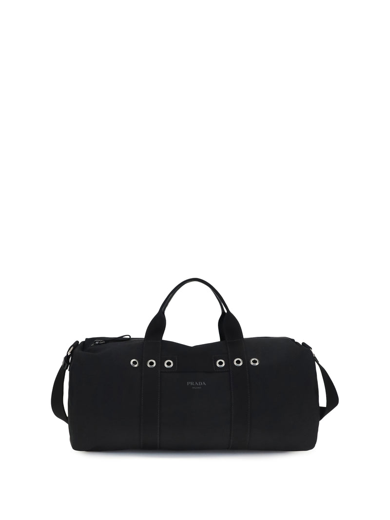 Prada Prada Canvas Travel Bag Nero Men - World Class Fashion