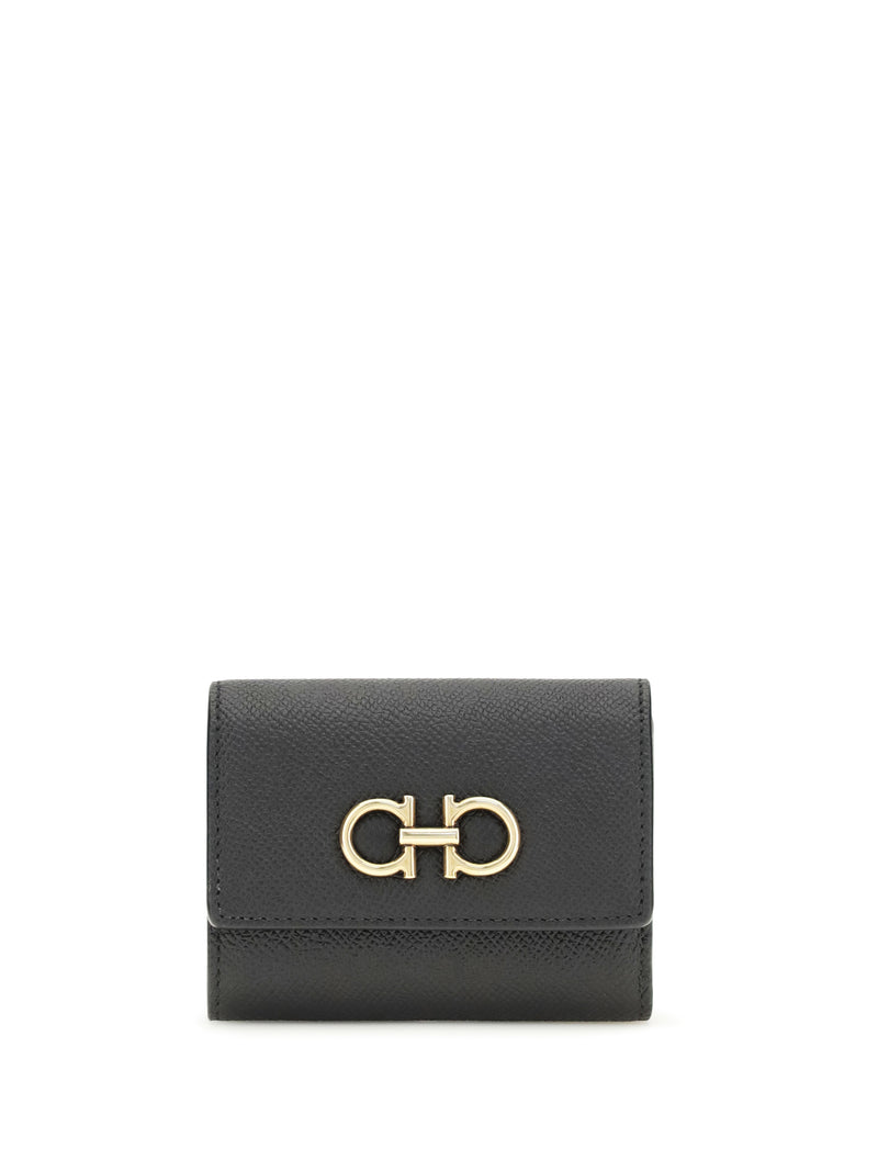 Ferragamo Ferragamo Trifold Wallet Black Women - World Class Fashion