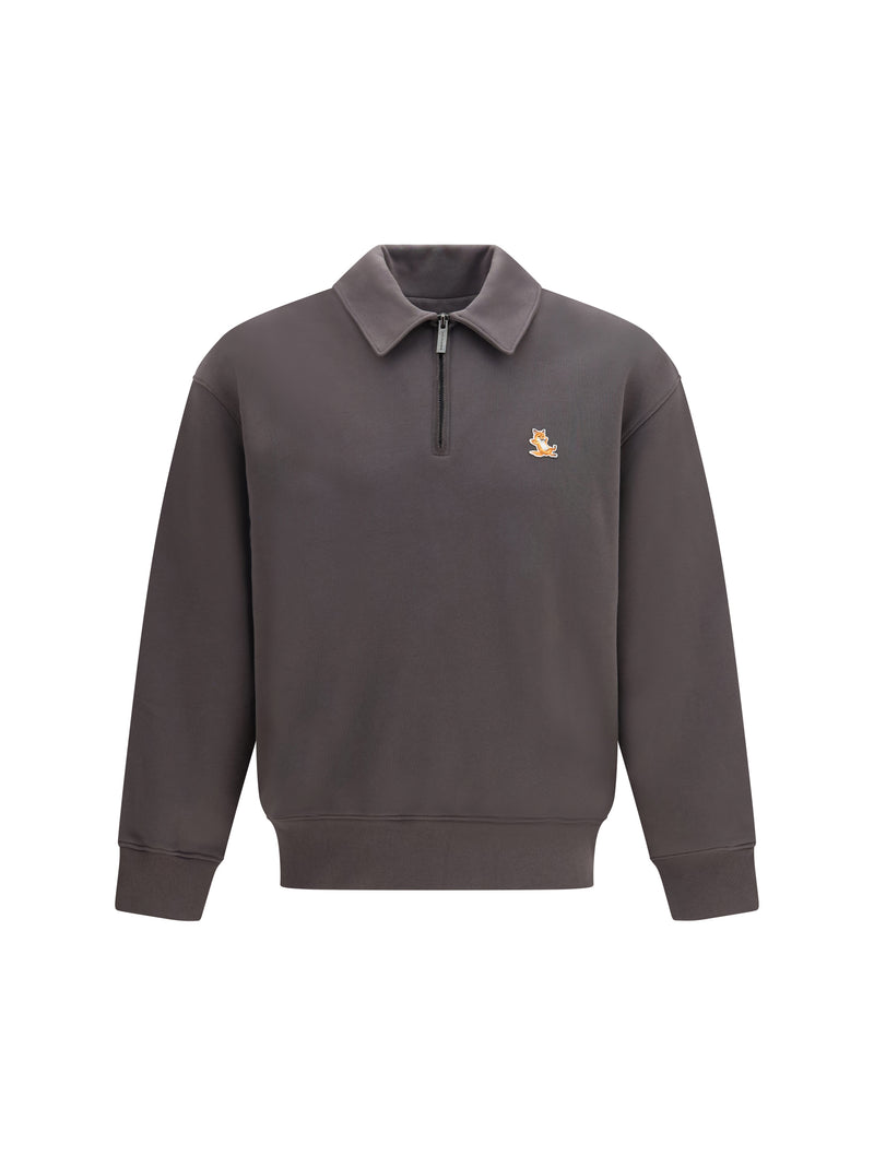 Maison Kitsuné Maison Kitsuné Chillax Fox Polo Sweatshirt Pavement - World Class Fashion