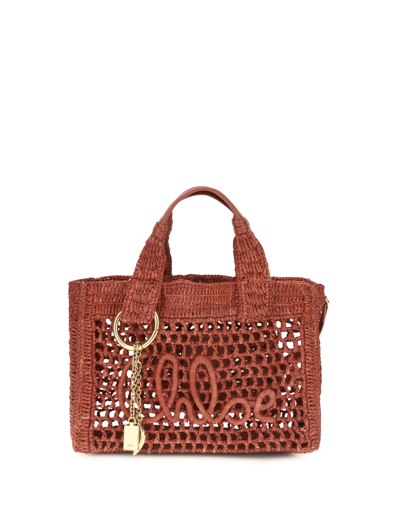 Chloe Chloé Small Summer Banana Tote Bag Ginger Red - World Class Fashion