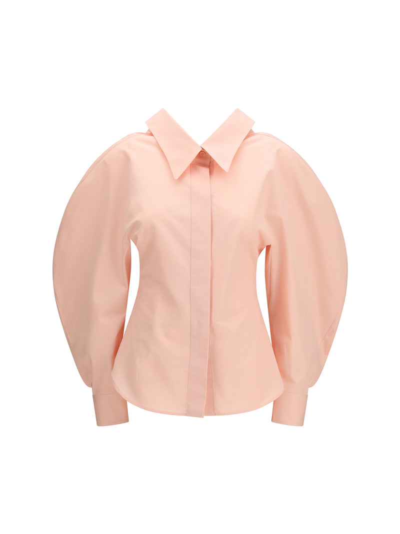 Givenchy Givenchy Cut-out Cotton Poplin Shirt Silk Pink - World Class Fashion
