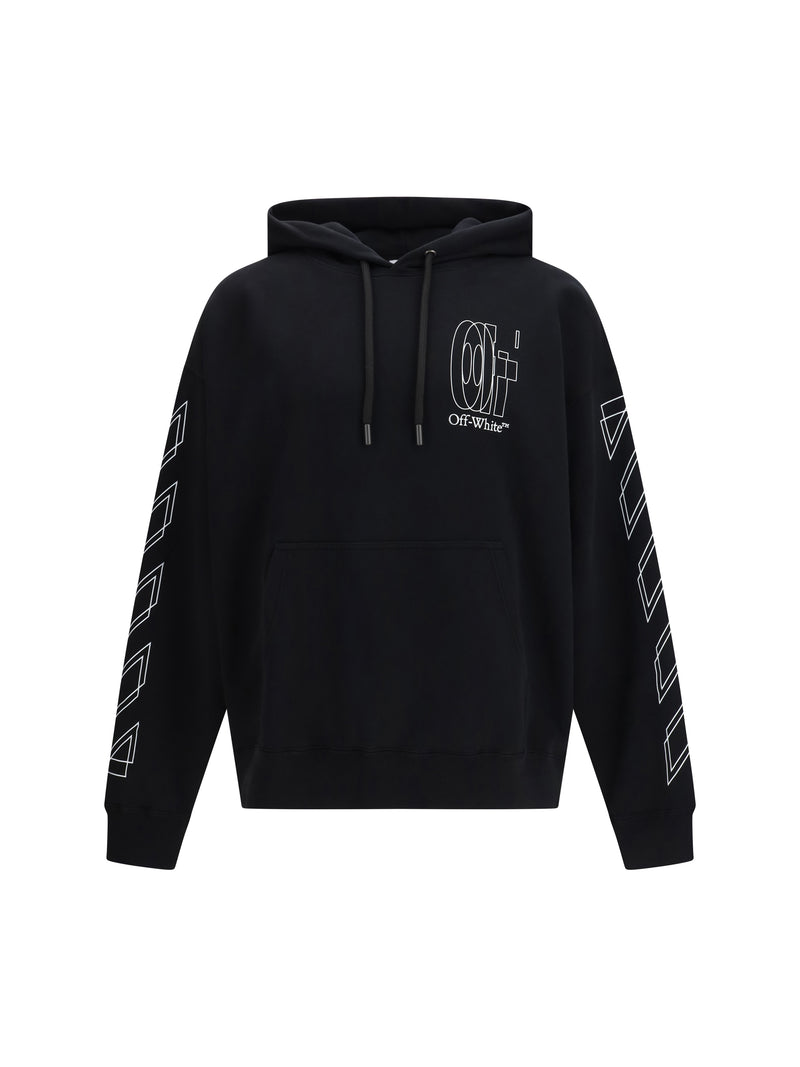 Off-white Off-white Big Double Arrow Skate Hoodie Black - World Class Fashion