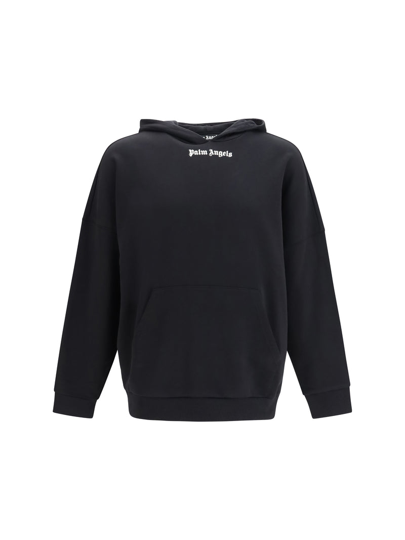 Palm Angels Palm Angels Classic Logo Over Hoodie Black-Off White - World Class Fashion