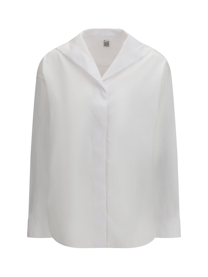 Toteme Toteme High-collar Shirt White Women - World Class Fashion