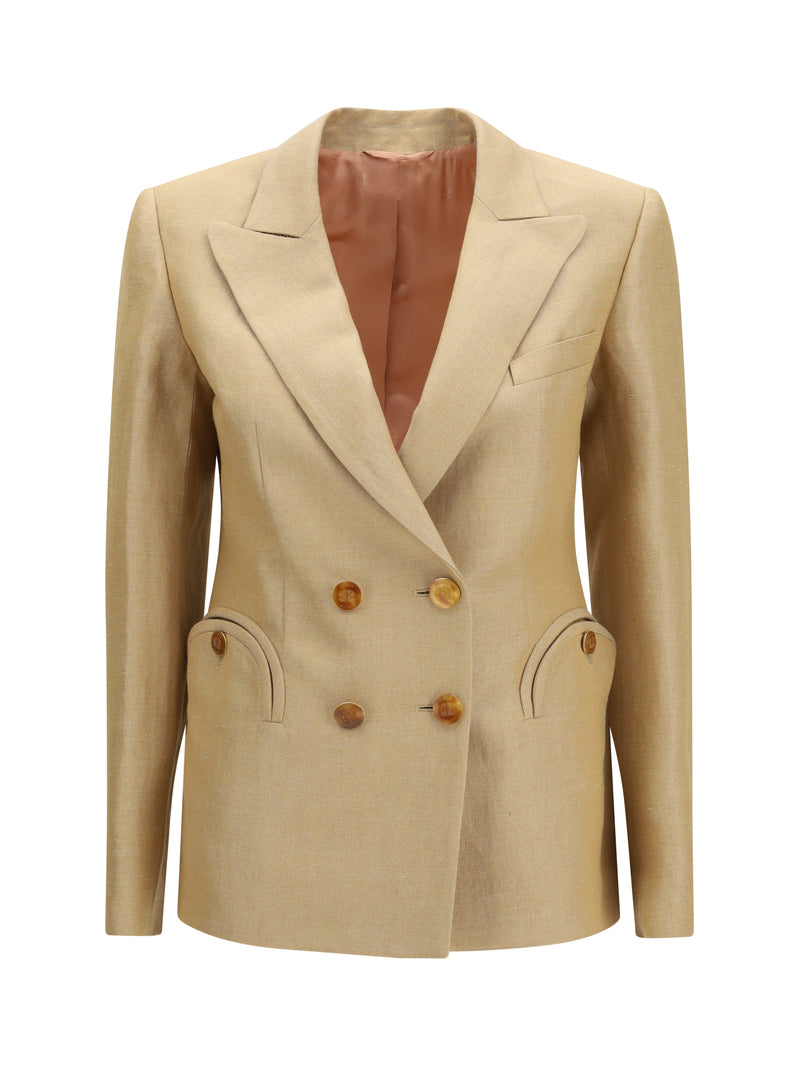 Blazè Milano Blazè Milano Renegade Charmer Blazer Sand - World Class Fashion