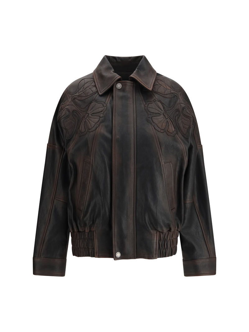 Golden Goose Golden Goose Nappa Leather Bomber Jacket Port Royale - World Class Fashion