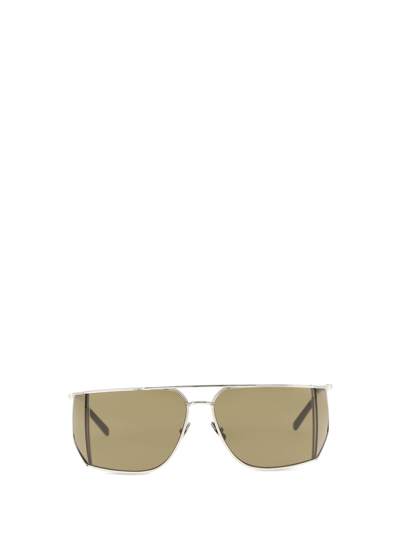 Saint Laurent Saint Laurent SL 750 Metal Sunglasses Silver - World Class Fashion