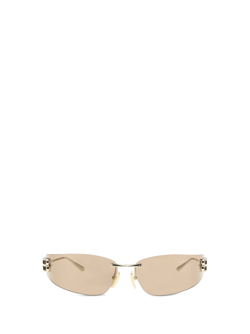 Balenciaga Balenciaga D-frame Gossip Sunglasses Gold/Light Brown - World Class Fashion
