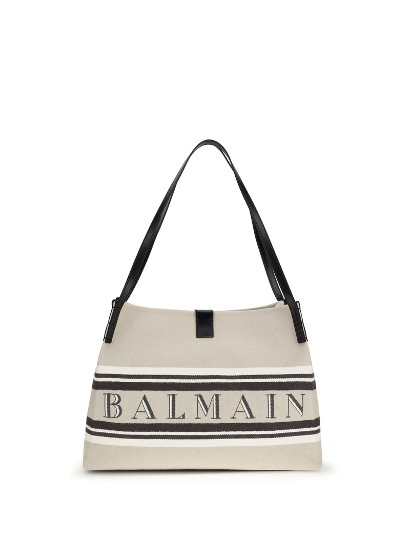 Balmain Balmain Release Shoulder Bag Naturel/Noir/Blanc Optique - World Class Fashion