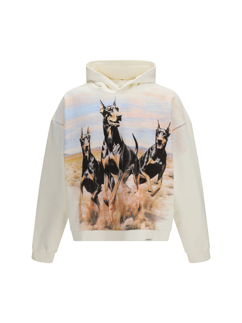 Represent Represent Western Dobermans Hoodie Flat White - World Class Fashion