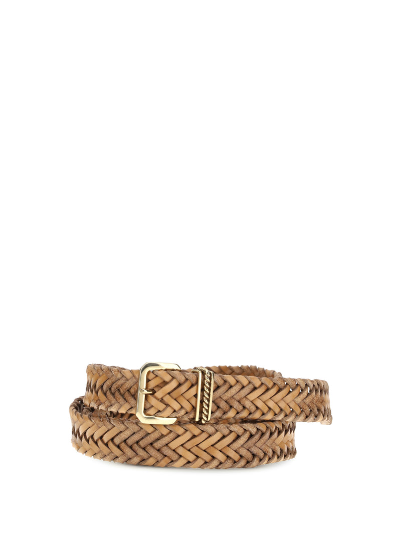 Etro Etro Braided Leather Belt - World Class Fashion