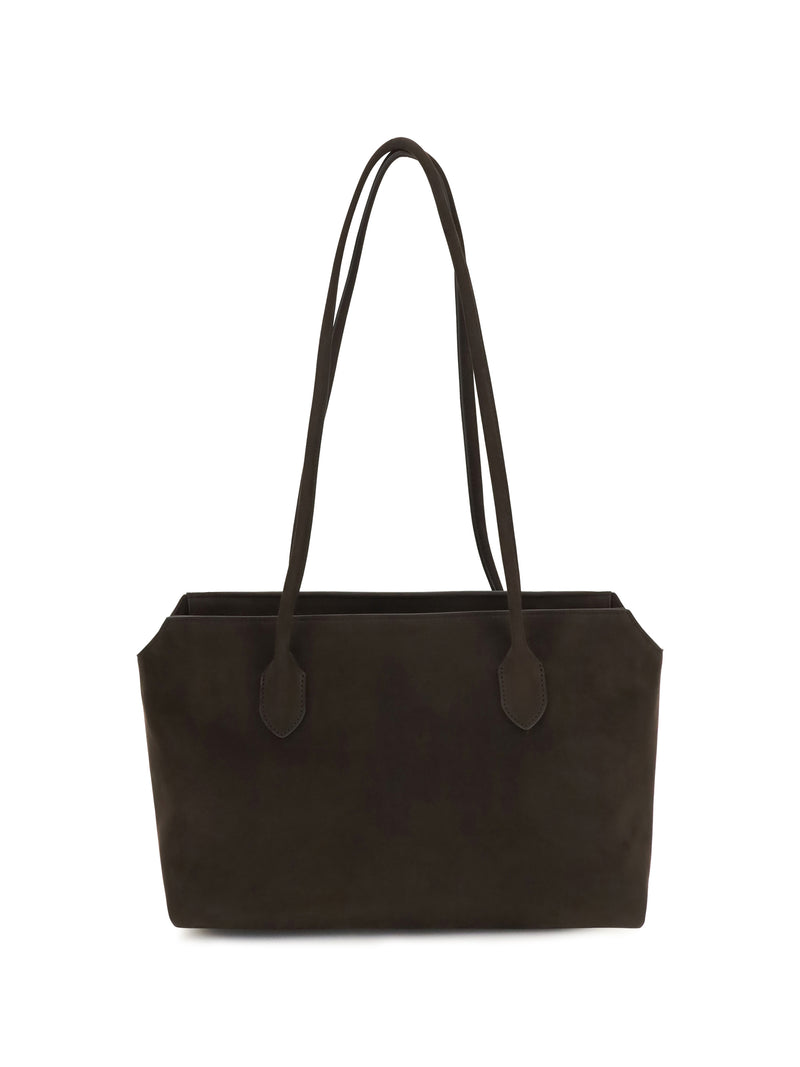 The Row The Row Terrasse Shoulder Bag Ebony Brown - World Class Fashion