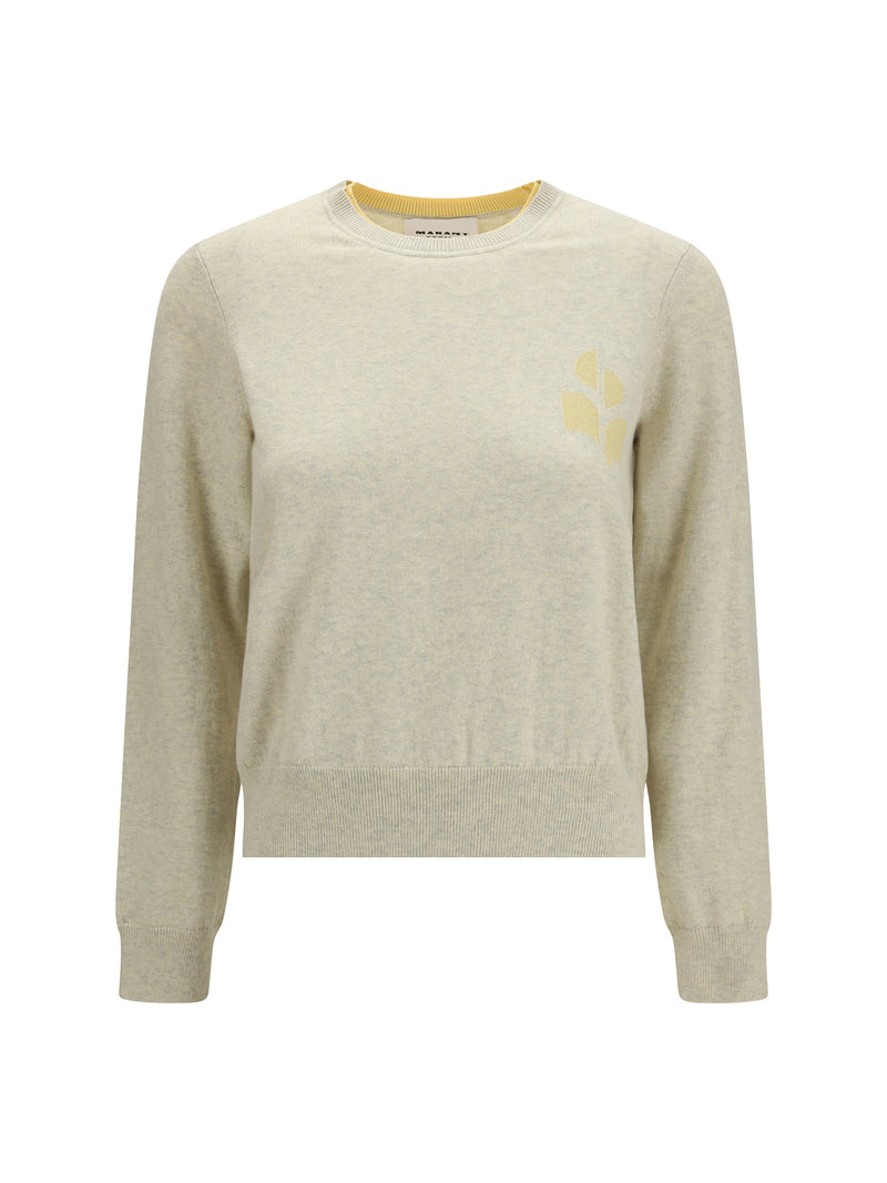 Marant Étoile Marant Étoile Lanta Sweater Light Grey/Light Yellow - World Class Fashion