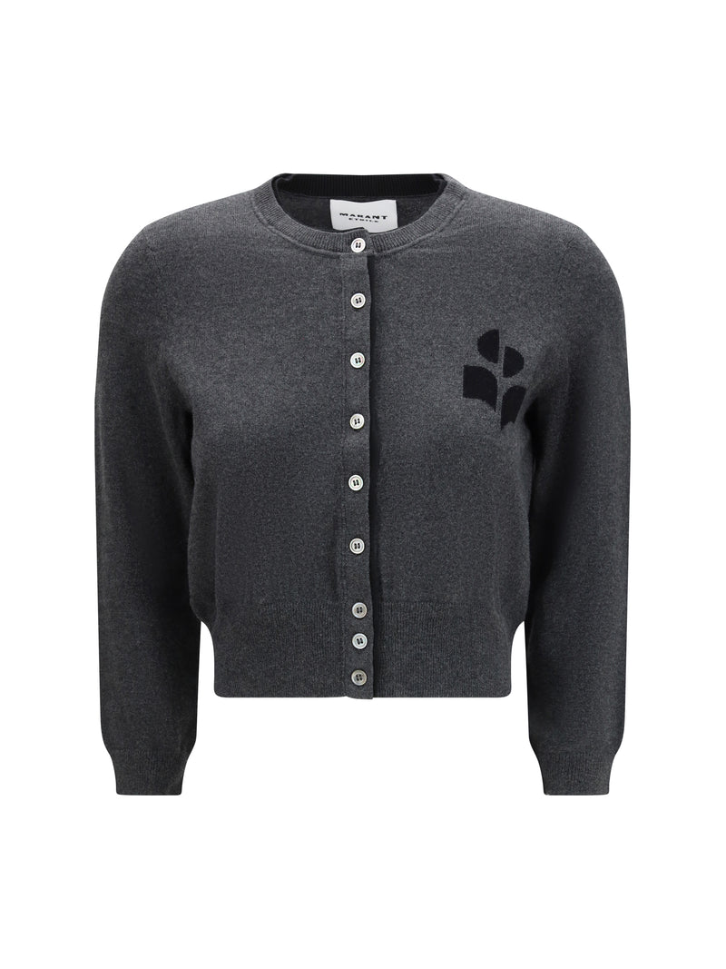 Marant Étoile Marant Étoile Cárdigan Lona Antracita/Negro - World Class Fashion