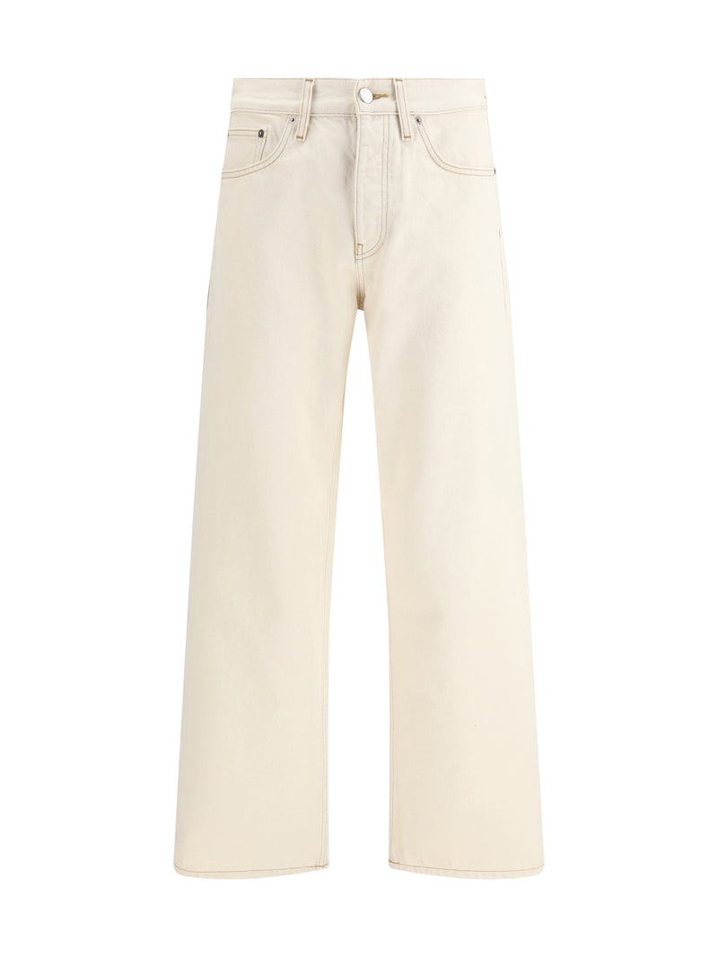 Sunflower Sunflower Loose Fit Contrast Jeans Ecru - World Class Fashion