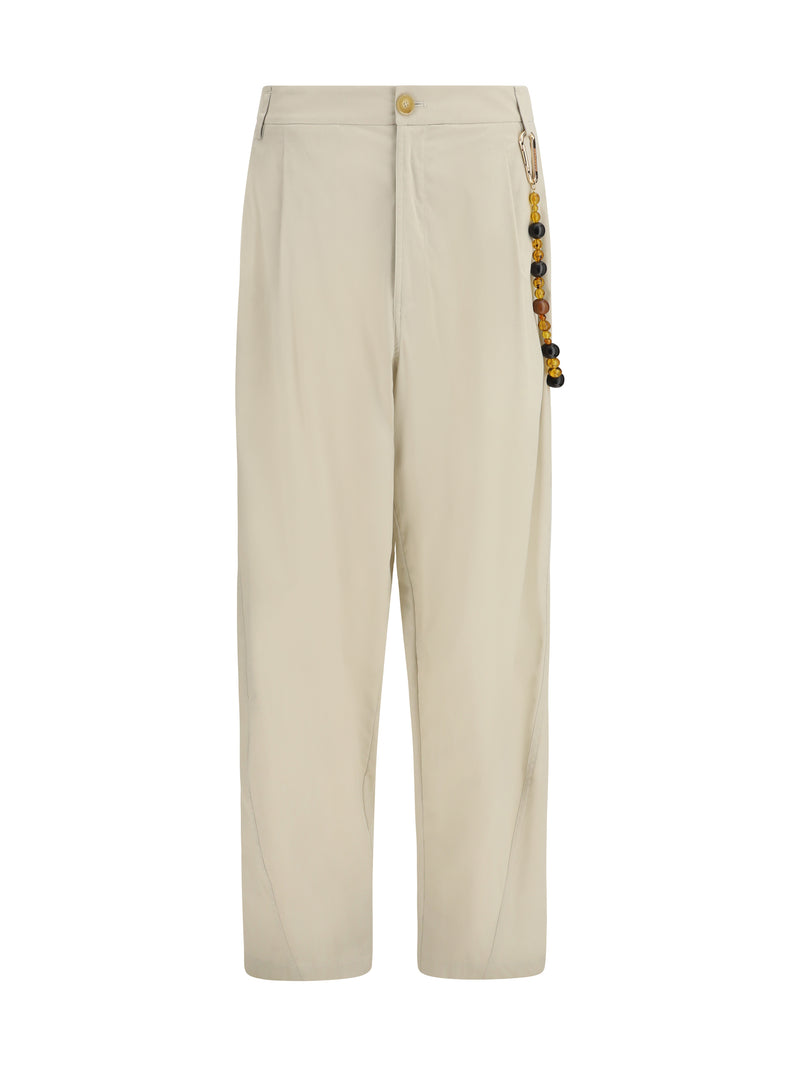 Darkpark Darkpark Phebe Cotton Pants Beige Women - World Class Fashion