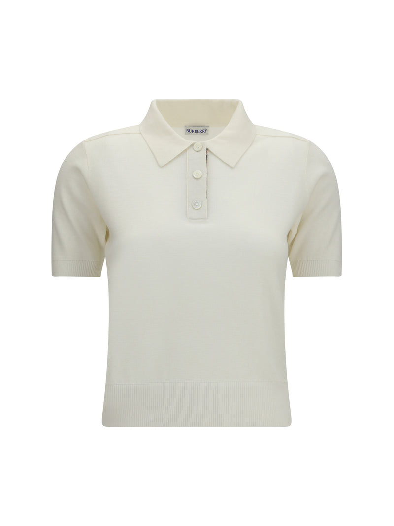 Burberry Burberry Wool Polo Chalk Women - World Class Fashion