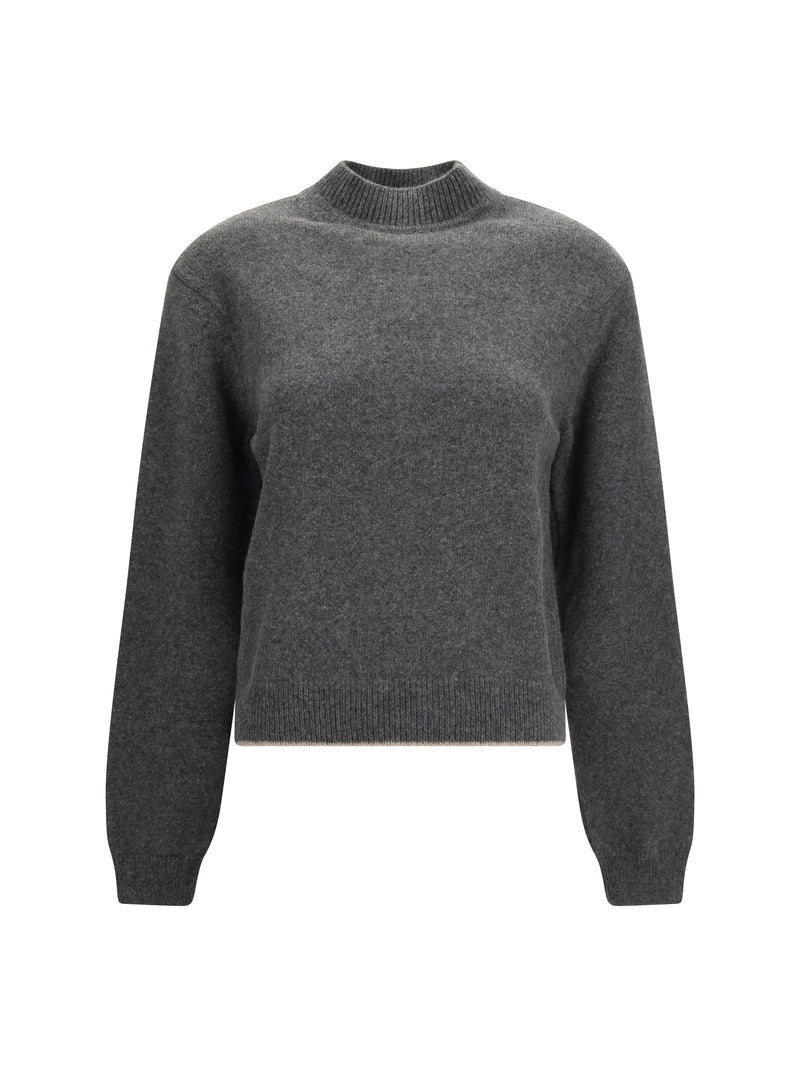 Jacquemus Jacquemus La Maille Cashmere Crewneck Sweater Grey - World Class Fashion