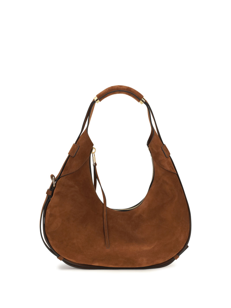 Moschino Moschino Medium Handle Me Hobo Shoulder Bag Brown - World Class Fashion