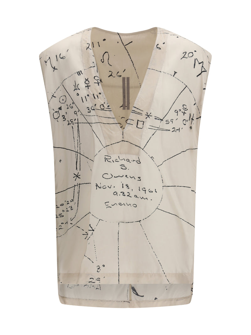 Rick Owens Rick Owens Cropped Flightsuit Top Milk/Black - World Class Fashion